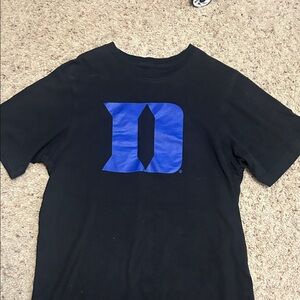 Men's Black and Blue T-Shirt